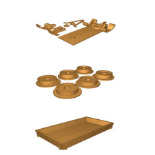 H0 Scale Flatbed Trailer 1:87