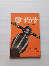 NSU Super Fox 125 1956 manuale