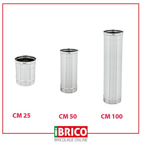 Tubo canna fumaria acciaio - tubo,