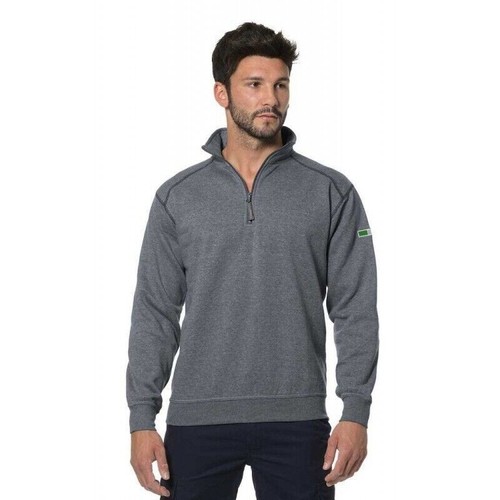 Logica felpa zip corta grigio - logica,