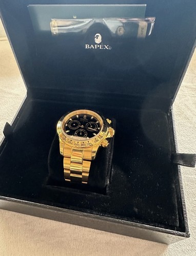 Orologio bapex type oro nero - orologio, 4