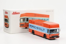 1:43 Porsche Mercedes-Benz Camion da Corsa Autocarro Gulf O317 Schuco Diecast