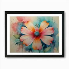 Watercolor Flower Painting Art