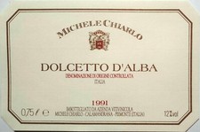 Wine label ITALY Michele