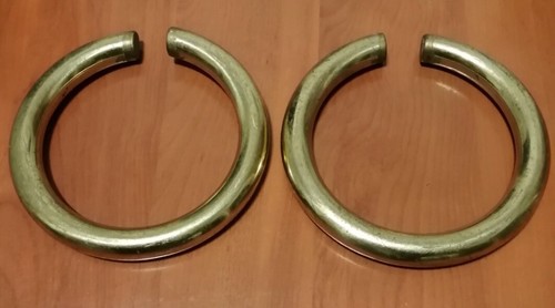 Coppia anelli ottone - in,