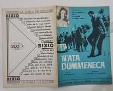 SPARTITO MUSICALE N'ATA DUMMENECA IX FESTIVAL CANZONE NAPOLETANA 1961 BIXIO edit