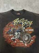 Vintage T-shirt Harley Davidson Bad Boy White’s Lebanon Single Stich 90’s Faded