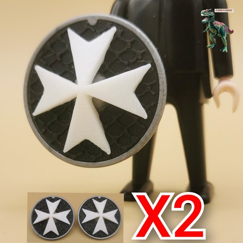 Playmobil scudo cavaliere - x2,