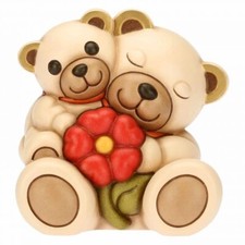 Thun Teddy Con Cucciolo e fiore