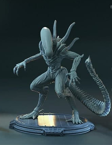 Alien statue figure resin - alien, 1/10