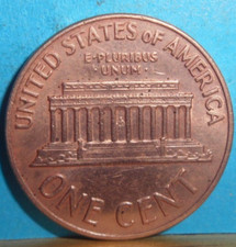 Moneta One  Cent American 1969 Rara Lincoln. SEGNO DI ZECCA DENVER SPL