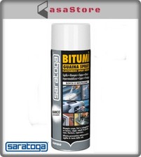 SARATOGA BITUMI GUAINA BITUMINOSA SPRAY 500 ML IMPERMEABILIZZA SIGILLANTE BITUME