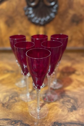 Calici vetro rosso e - calici, in