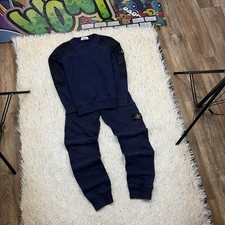 Pantaloni felpa tuta Stone Island junior pannello nylon età 10 anni