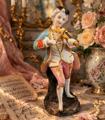 Antique porcelain figurine - porcelain,