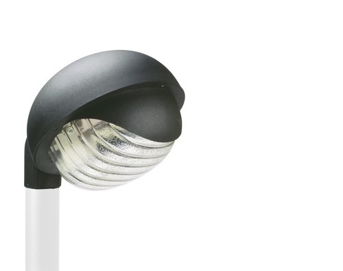Testa palo ø60 tondo - e27, nero