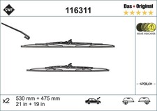 SWF Spazzola Tergicristallo IL SET ORIGINALE 116311 per VW AUDI NISSAN SEAT 3
