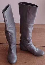 Stivali donna Giada, in vera pelle. Misura 37. Colore grigio