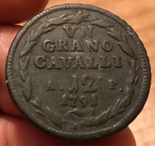 Moneta Grano 12 Cavalli 1791
