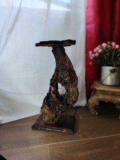 Lampada da pavimento realizzata In radica di Ulivo, Pezzo Unico