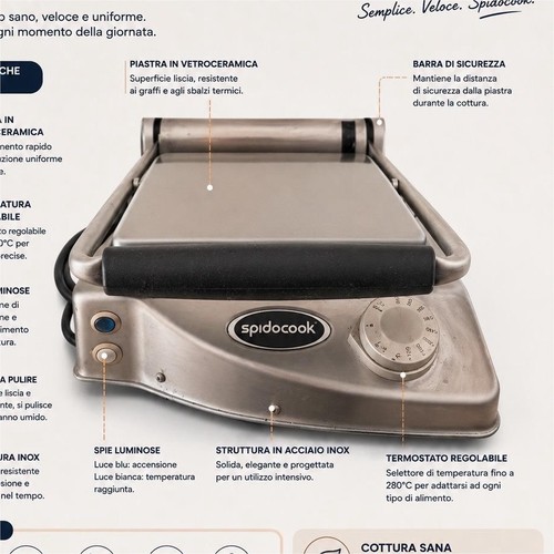 Spidocook piastra elettrica - spidocook,