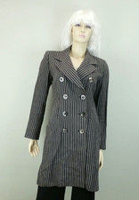 vintage yves saint laurent rive gauche anni 80 90 giacca lunga cappotto corto taglia S