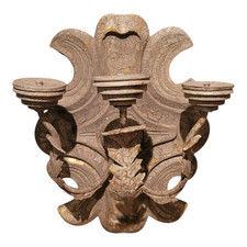 Applique a tre luci shabby