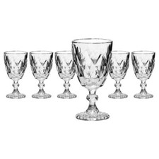 Set 6 calici bicchieri vetro