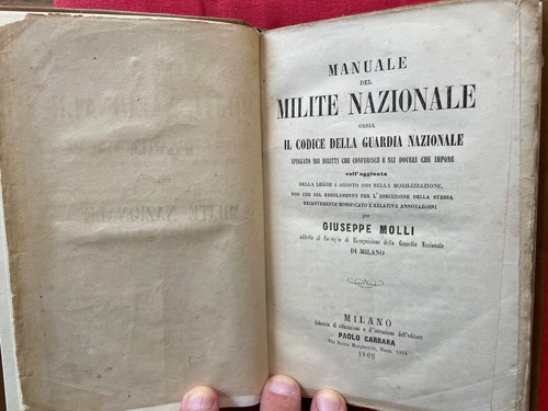 Manuale del milite nazionale - manuale,