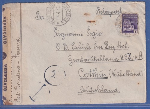 Italia 1945 lettera - italia,