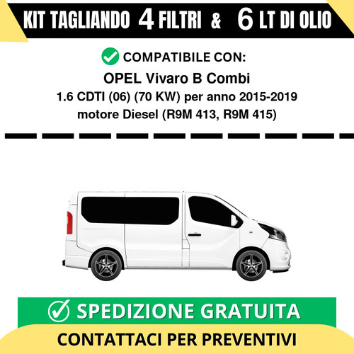 Tagliando per opel vivaro - opel,