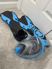 Confezione Snorkeling XL Verde Odoland Full Face Snorkeling Maschera Set Adulto Gioventù 