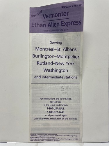 Amtrak vermonter ethan - amtrak,