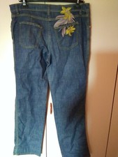 Jeans Donna MARIELLA ROSATI, TAGLIA 50 Ricamato 