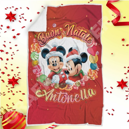 Plaid natalizio minnie - natalizio,