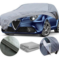 Telo copri auto copriauto felpato impermeabile con zip per Alfa Romeo Mito