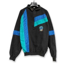 Felpa Vintage grigia e blu