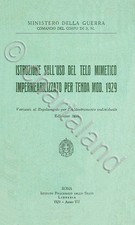 ESERCITO ITALIA Fanteria - Telo Tenda Mimetico Mod 29 1929 Manual  - DVD