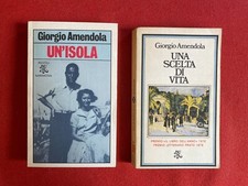 Giorgio AMENDOLA Lotto 2 Libri Rizzoli UN'ISOLA + UNA SCELTA DI VITA