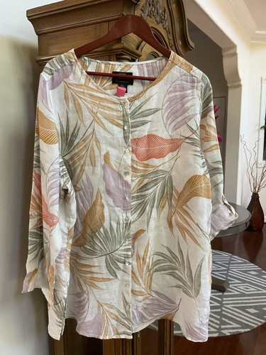 Top donna tahari 100 lino - 100%,