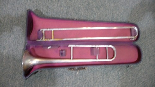 Antique continental trombone - antique,