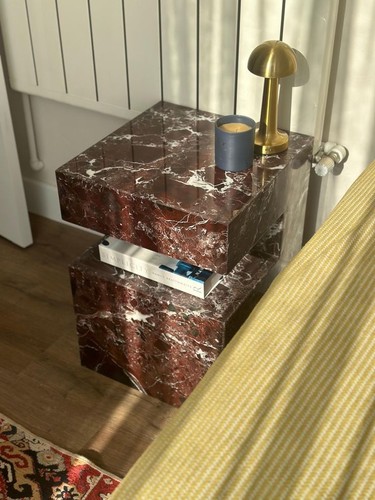 Tavolino marmo rosso - tavolino,