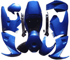 Set Carene Completo Blu Materiale Plastica per Pocket Bike - HMParts