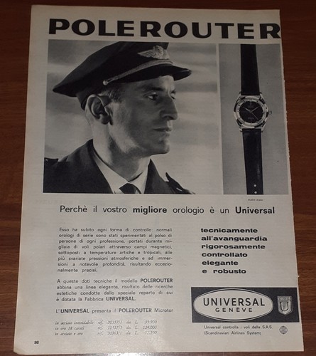 Pubblicità orologio universal - pubblicità,