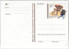 56701 - AUSTRIA - STORIA POSTALE - CARTOLINA CANCELLERIA: ESEMPLARE - GATTI E CANI