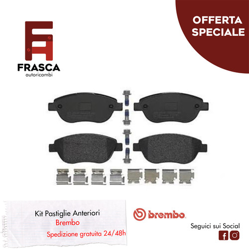 Pastiglie freno anteriori fiat - pastiglie,
