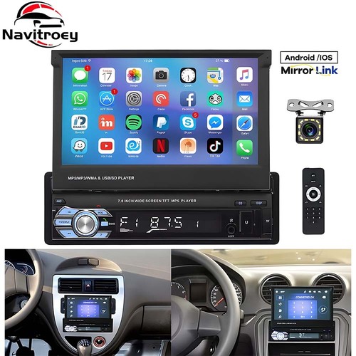 Autoradio singola din flip - 1,