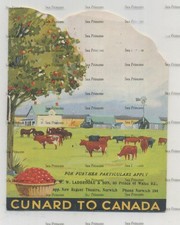 Cunard line leaflet to Canada