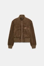 ZARA GIACCA BOMBER ECOPELLE