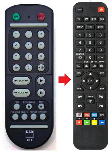 Telecomando adatto per nad - adatto,